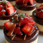 Strawberry Nutella Cheesecakes