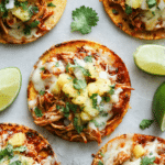 Light BBQ Chicken Tostadas with Pineapple Salsa