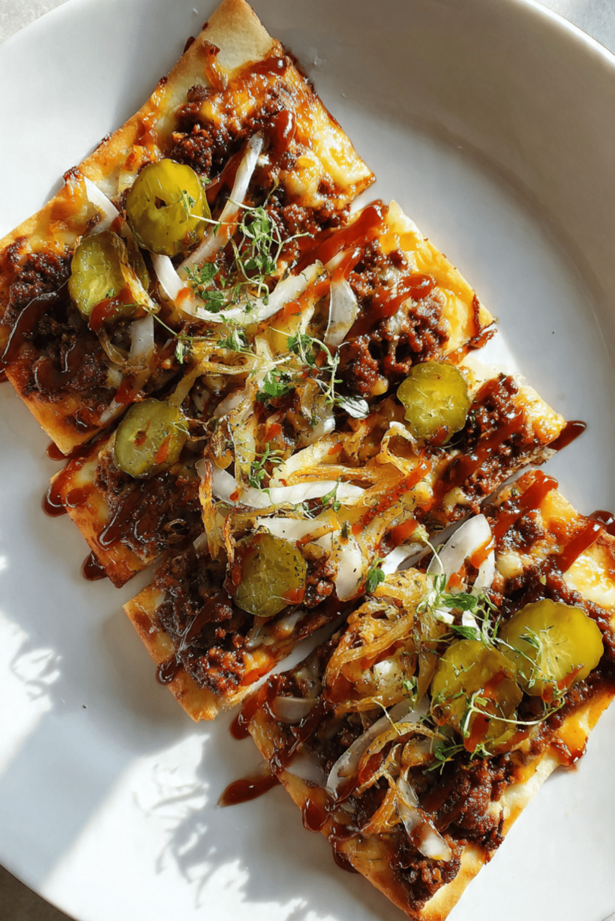 Cheeseburger Flatbread