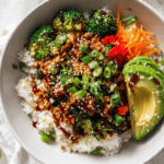 Ground Turkey Teriyaki Rice Bowl Coconut Rice