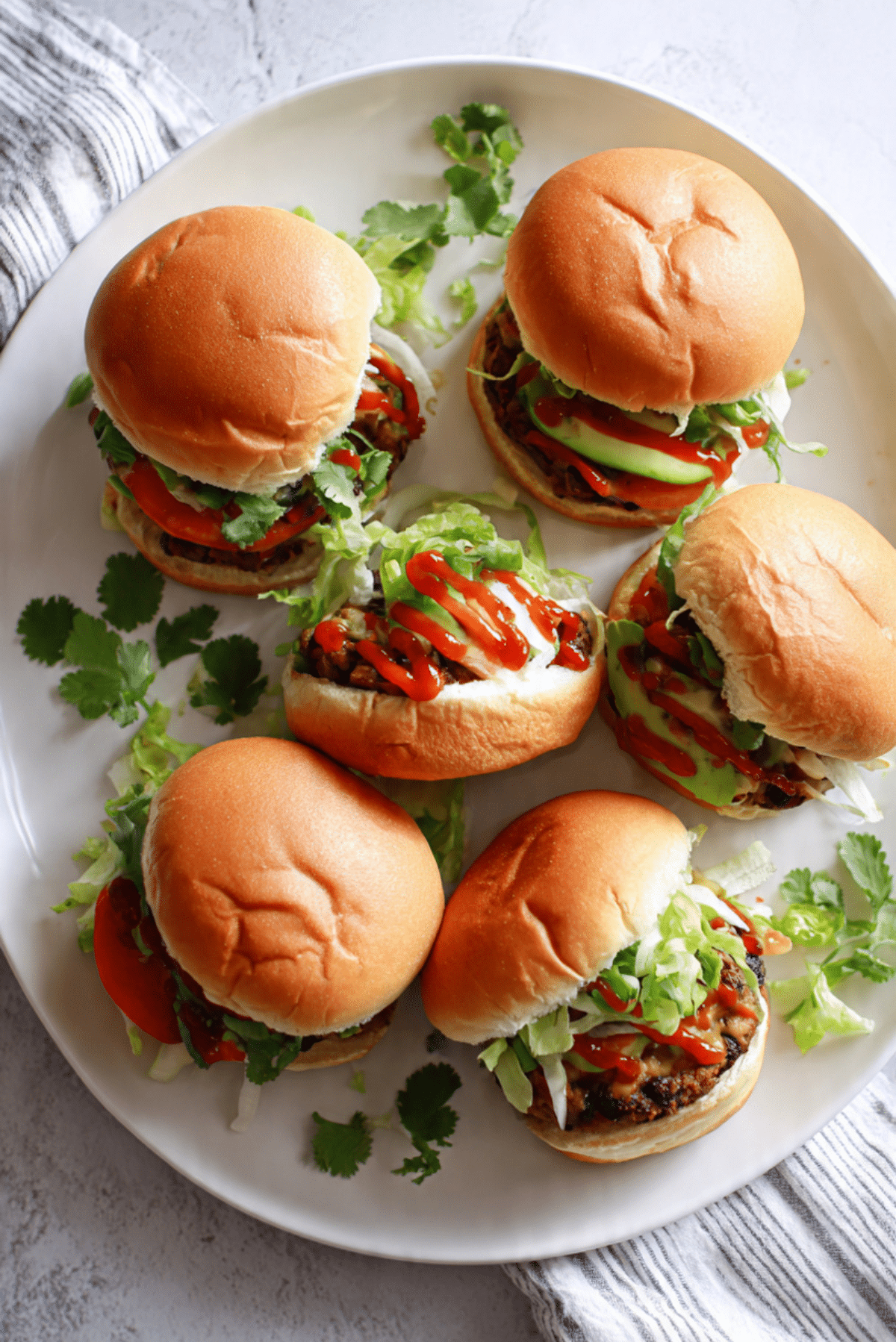 Cilantro Lime Spicy Black Bean Burgers