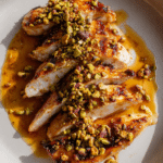 Hot Honey Grilled Chicken with Pistachios