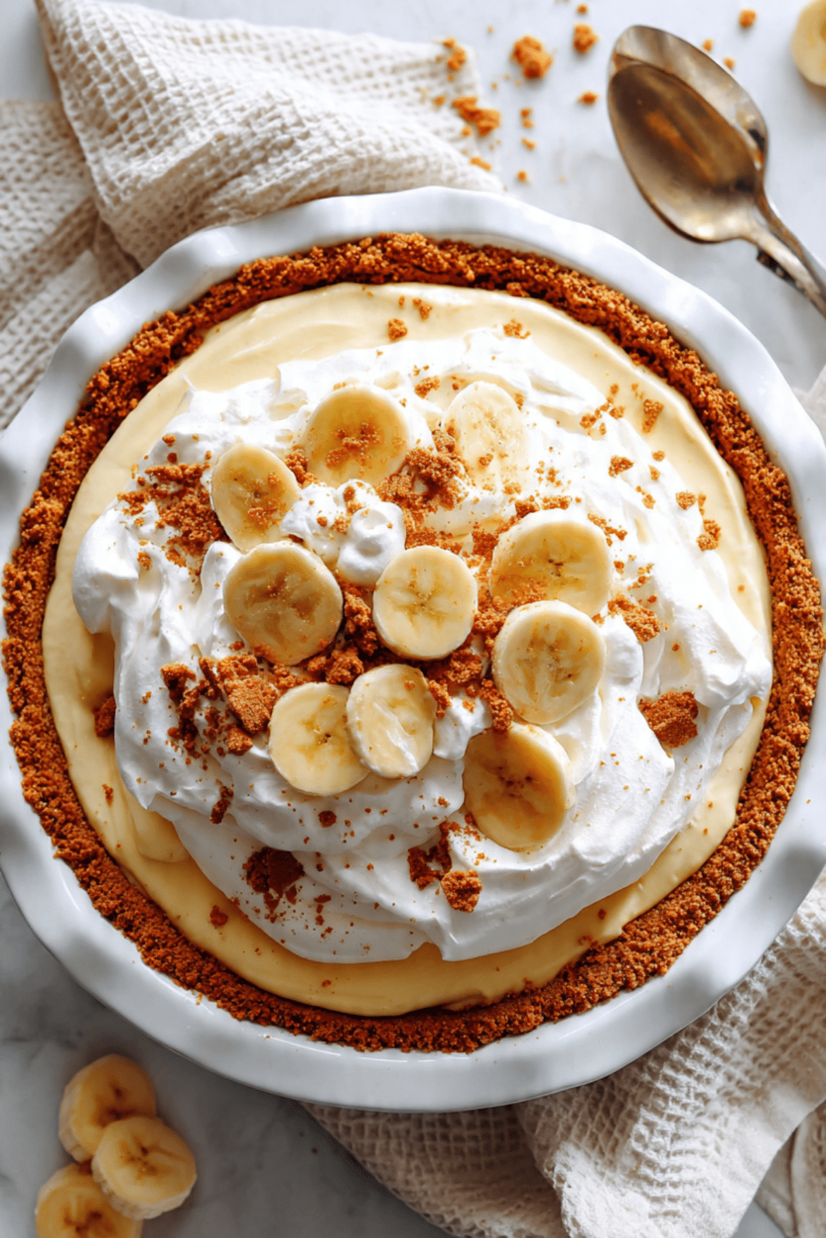 Biscoff Banana Pudding Pie