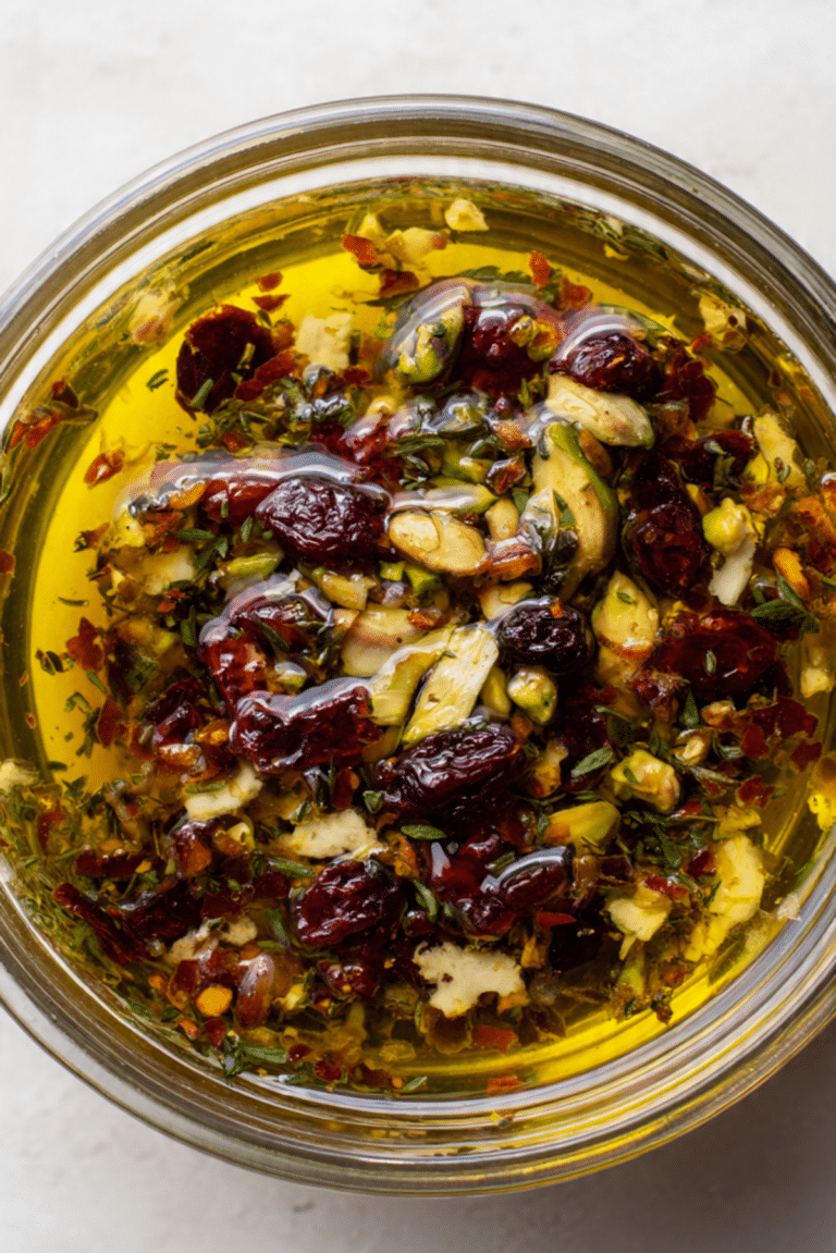 EASY Loaded Festive Bread Dipping Oil