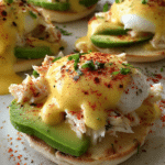 Crab and Avocado Eggs Benedict