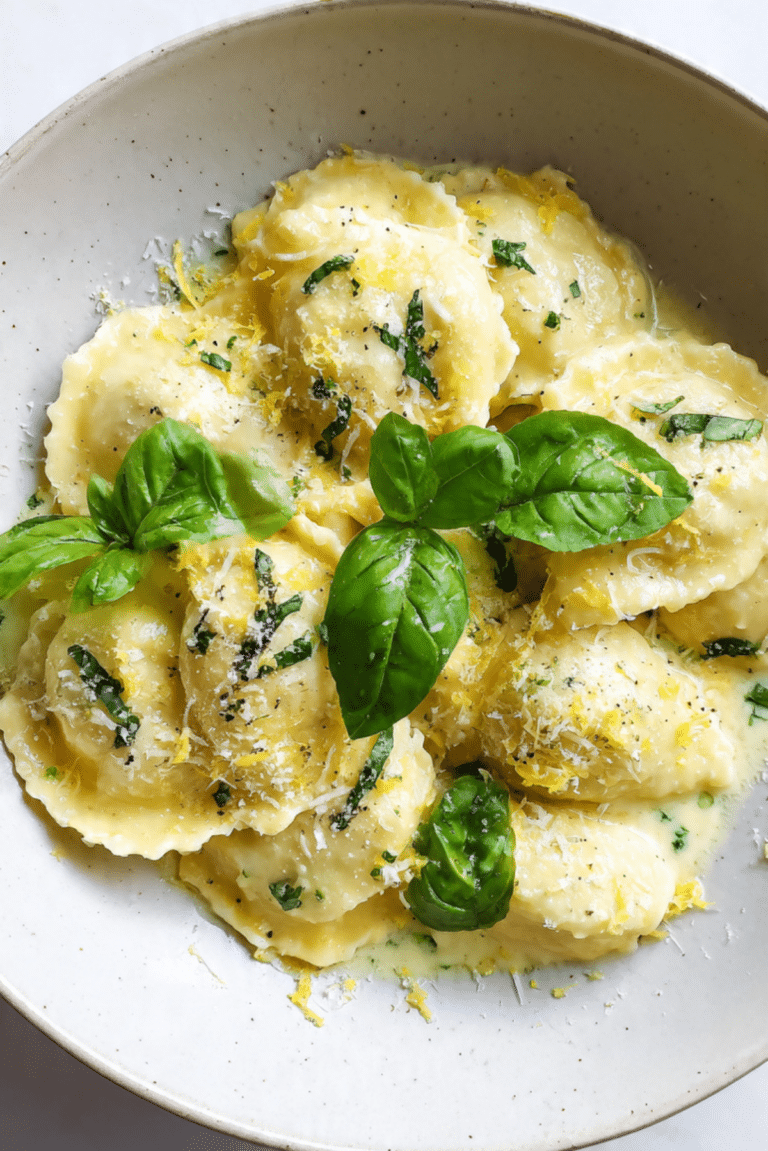 Creamy Lemon Ravioli