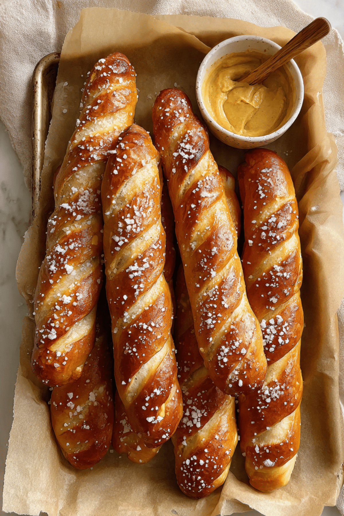 Baked Pretzel Sticks (Soft)