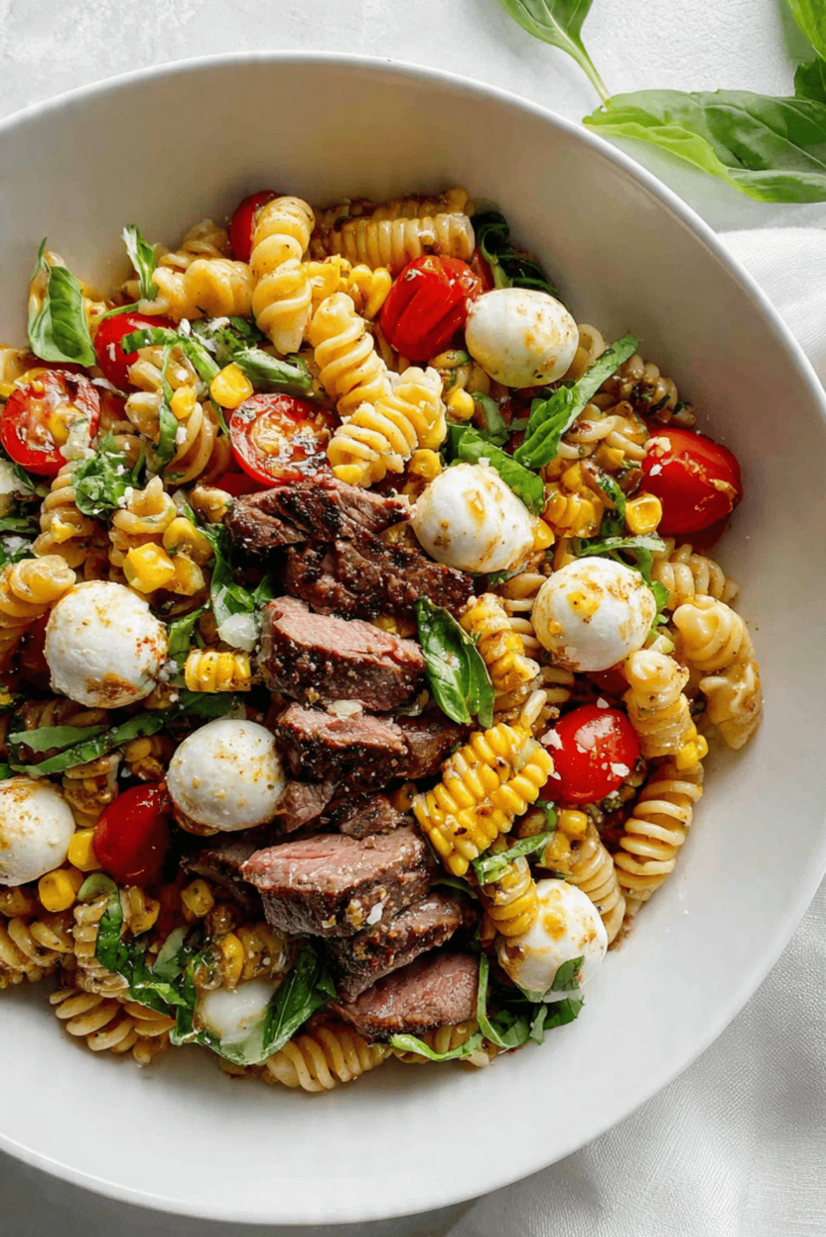 Chimichurri Steak & Roasted Corn Pasta Salad