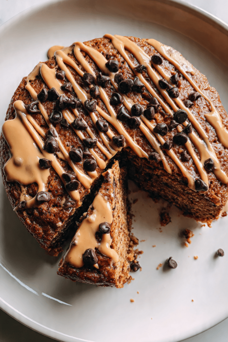 Nutritious Peanut Butter Banana Chocolate Cake