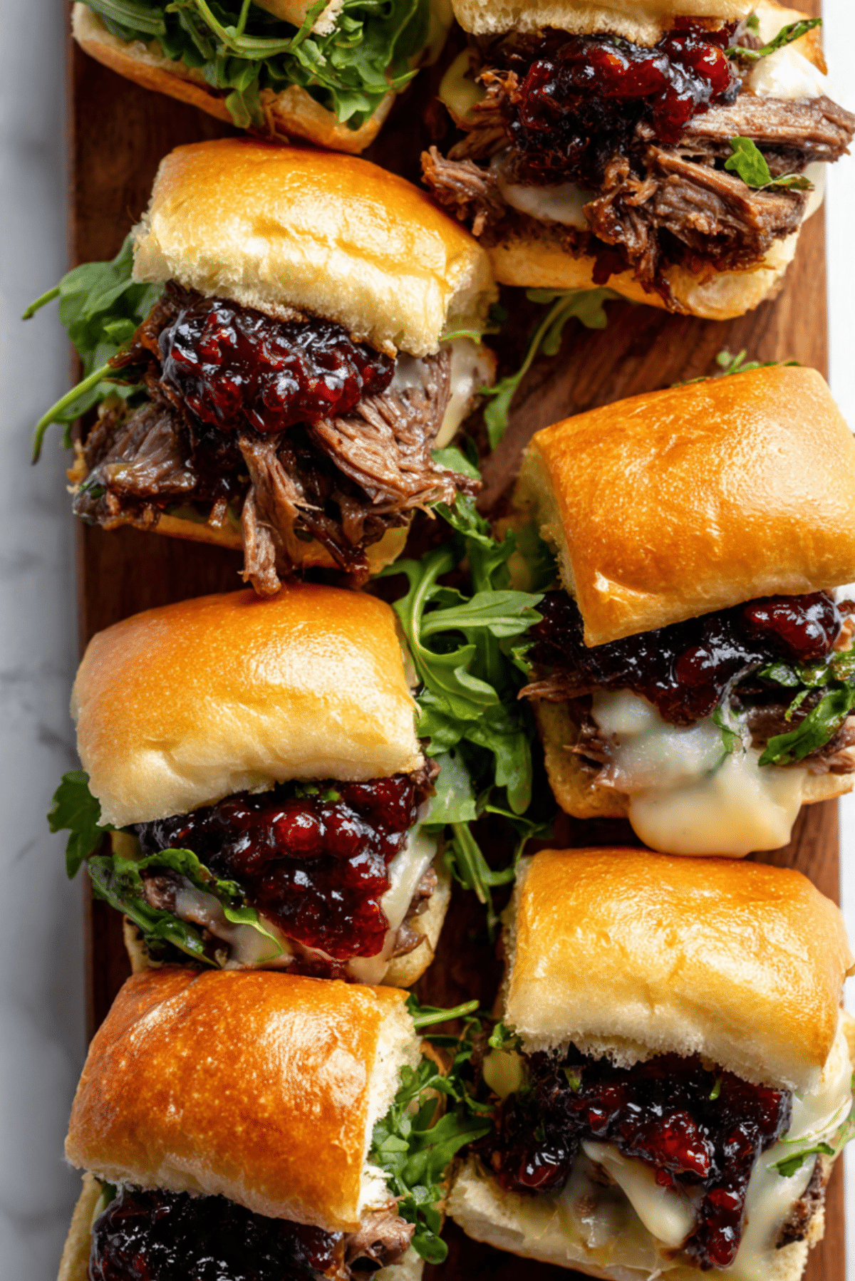 Short Rib Sliders with Balsamic Cranberry Sauce