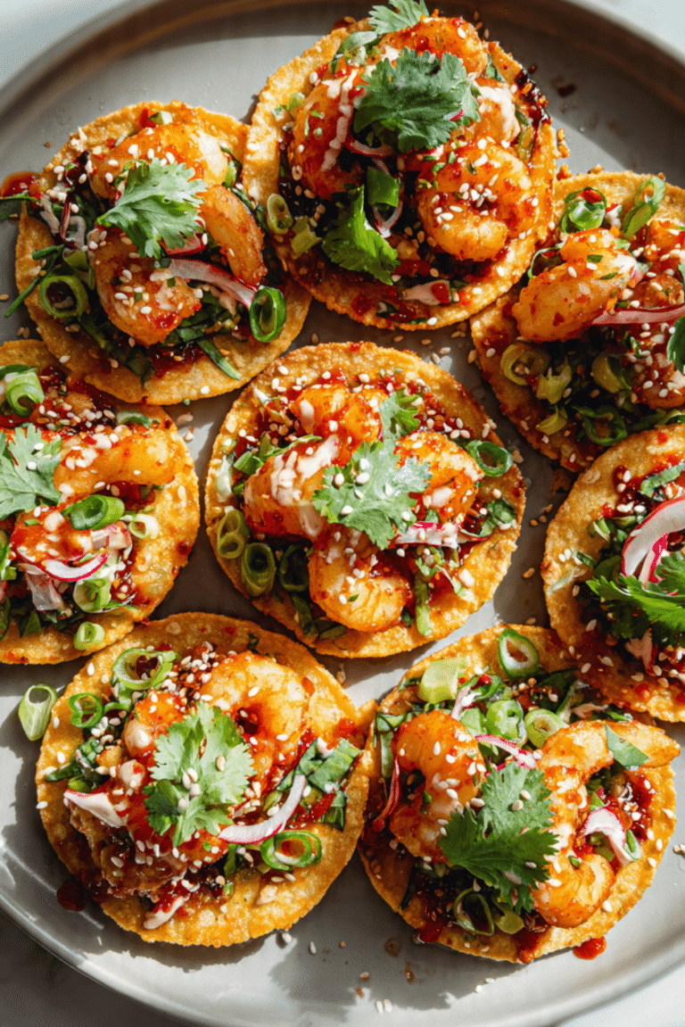 Smash Shrimp (Prawn) Toast Tacos