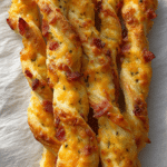 Cheesy Jalapeno Popper Puff Pastry Straws (Twists)