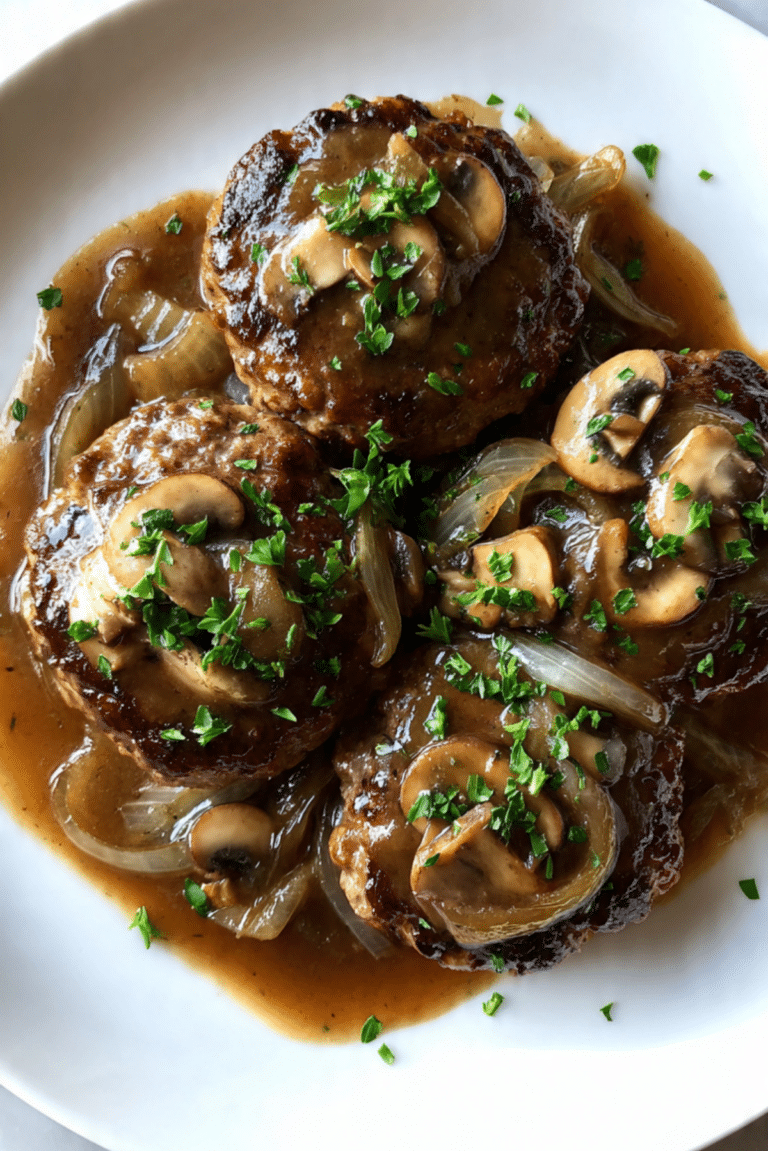 Salisbury Steak with Mushroom Gravy