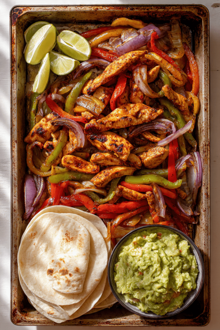 Sheet Pan Chicken Fajitas