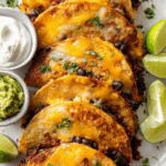 Crispy & Cheesy Black Bean Tacos