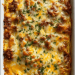 Layered Baked Spaghetti Casserole