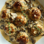Chicken Marsala Meatballs