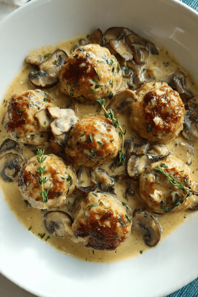 Chicken Marsala Meatballs