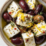 Marinated Olives and Feta Cheese