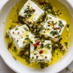 Feta Marinated with Herbs and Chilli