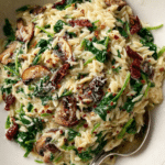 Mushroom Spinach Orzo