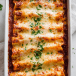 Four Cheese Baked Manicotti