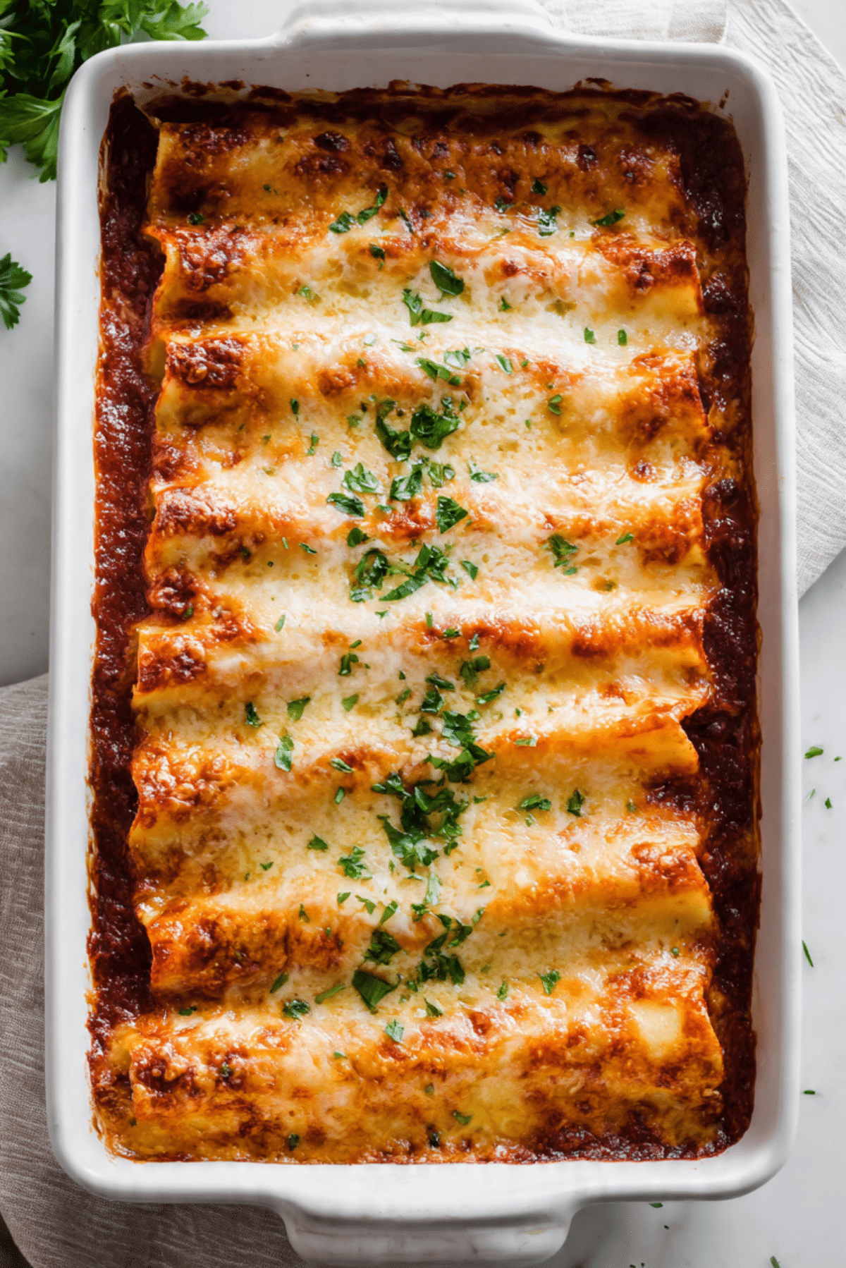 Four Cheese Baked Manicotti