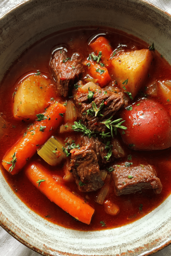 Father-in-Law’s V-8 Beef Stew
