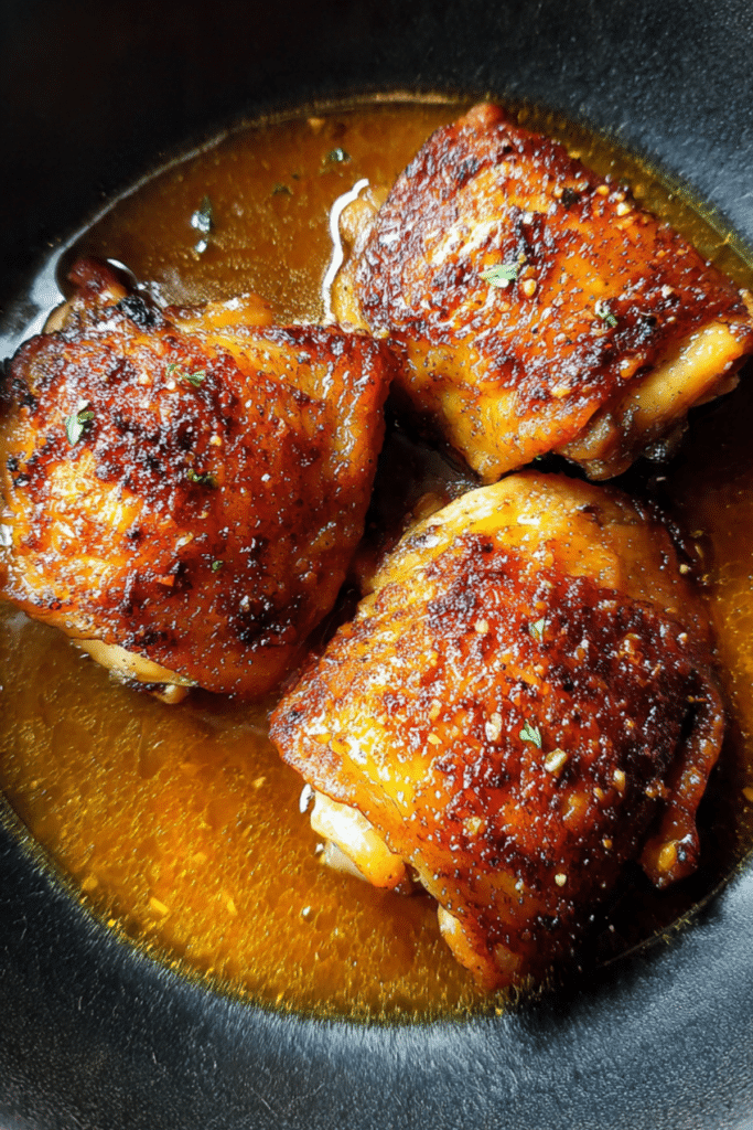 Crispy Chicken with Au Jus