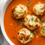 Homemade Tomato Soup with Cheddar Bay Dumplings