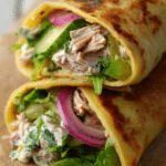 Tuna Salad Potato Wrap Sandwiches