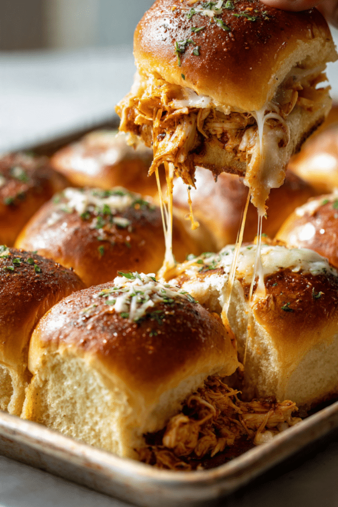 Smoked BBQ Chicken Sliders