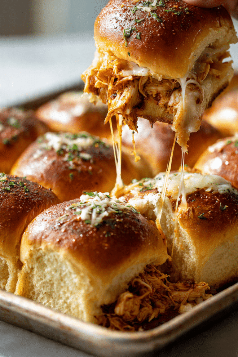 Smoked BBQ Chicken Sliders