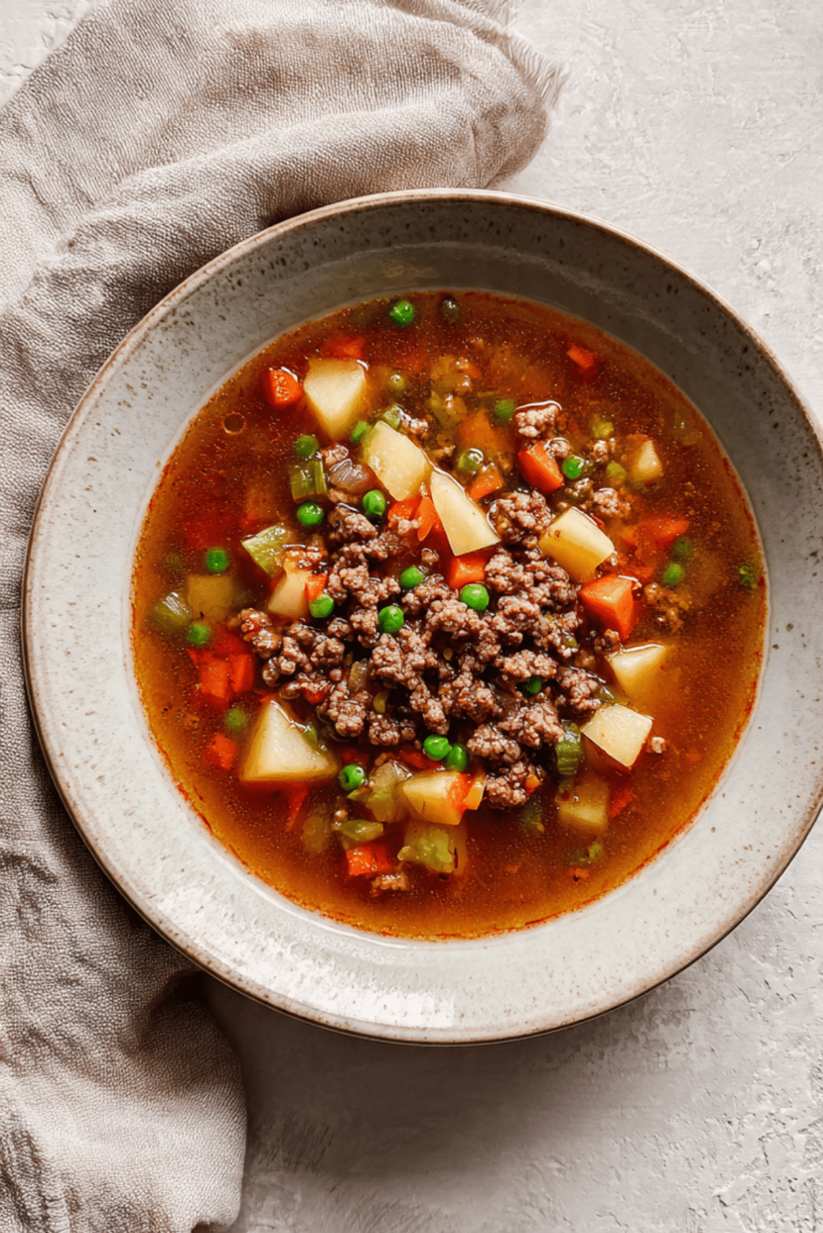 Ground Beef and Potato Soup
