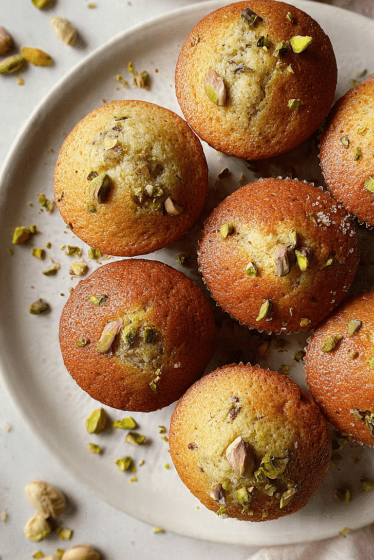 Easy Bakery-Style Pistachio Muffins