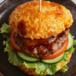 Best Ramen Burger with Honey Teriyaki Sauce