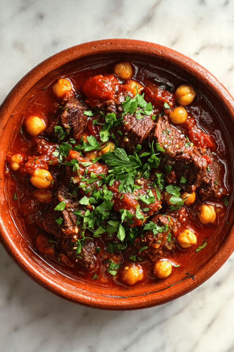 Authentic Moroccan Spiced Beef Stew Recipe