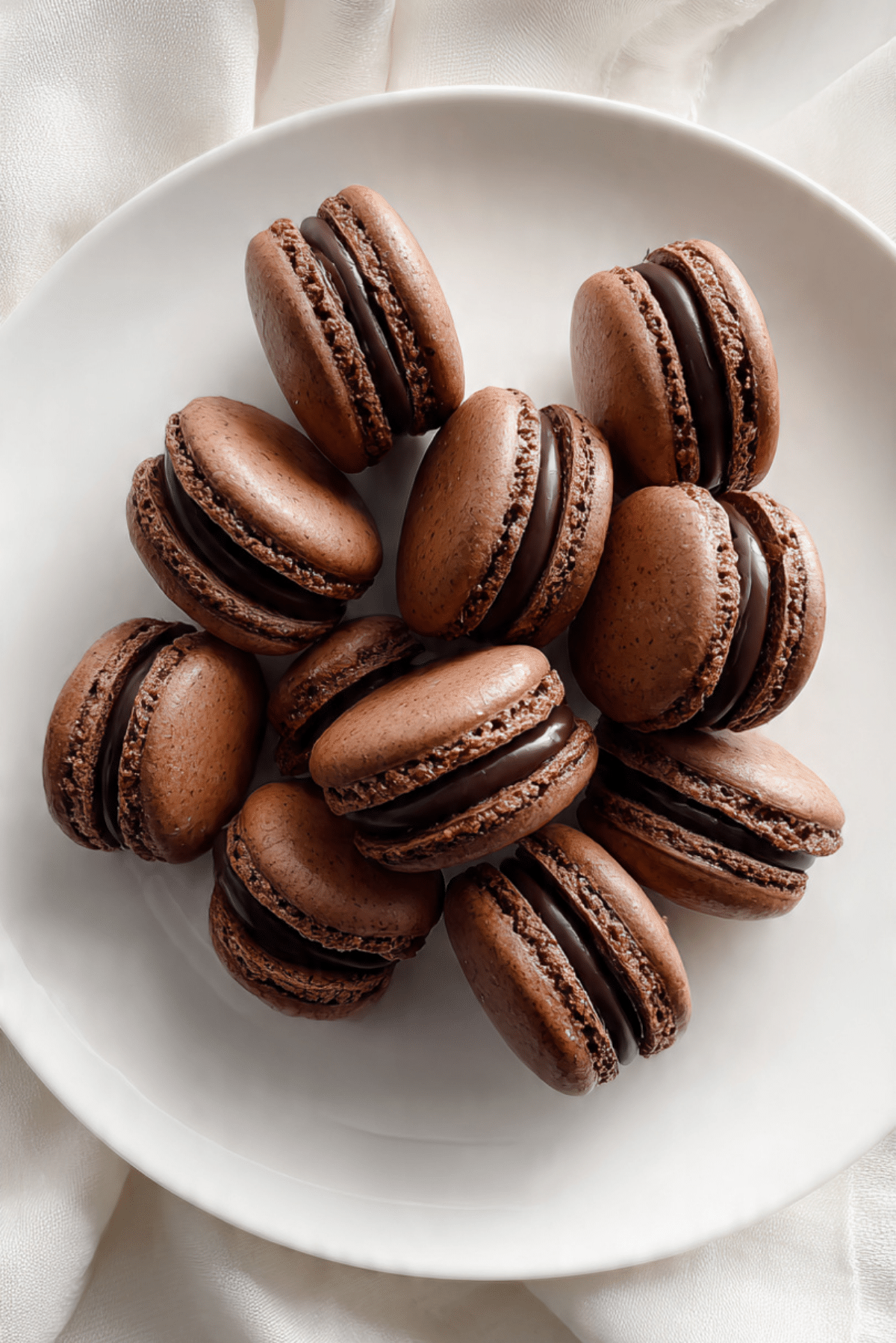 Chocolate Ganache Macarons