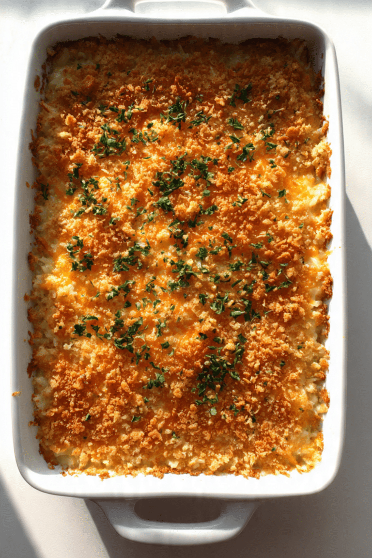 Shrimp And Rice Casserole With Cracker Topping