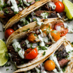 Jicama Steak Tacos with Lime Crema