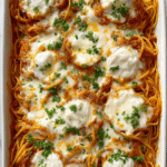 Creamy Italian-Style Baked Spaghetti