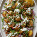 Crispy Potato Salad with Creamy Yogurt Dill Dressing