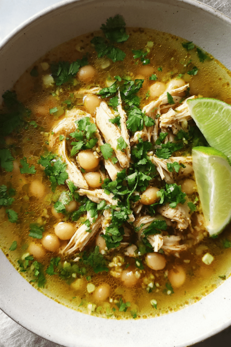 Green Chile Posole with Chicken