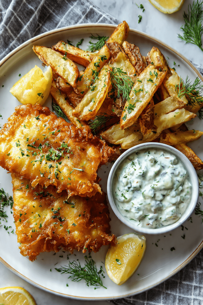 Crispy Fish and Chips