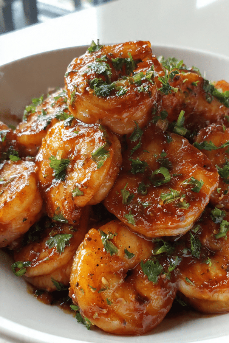 Sauteed Shrimp with Tangy Barbecue Sauce