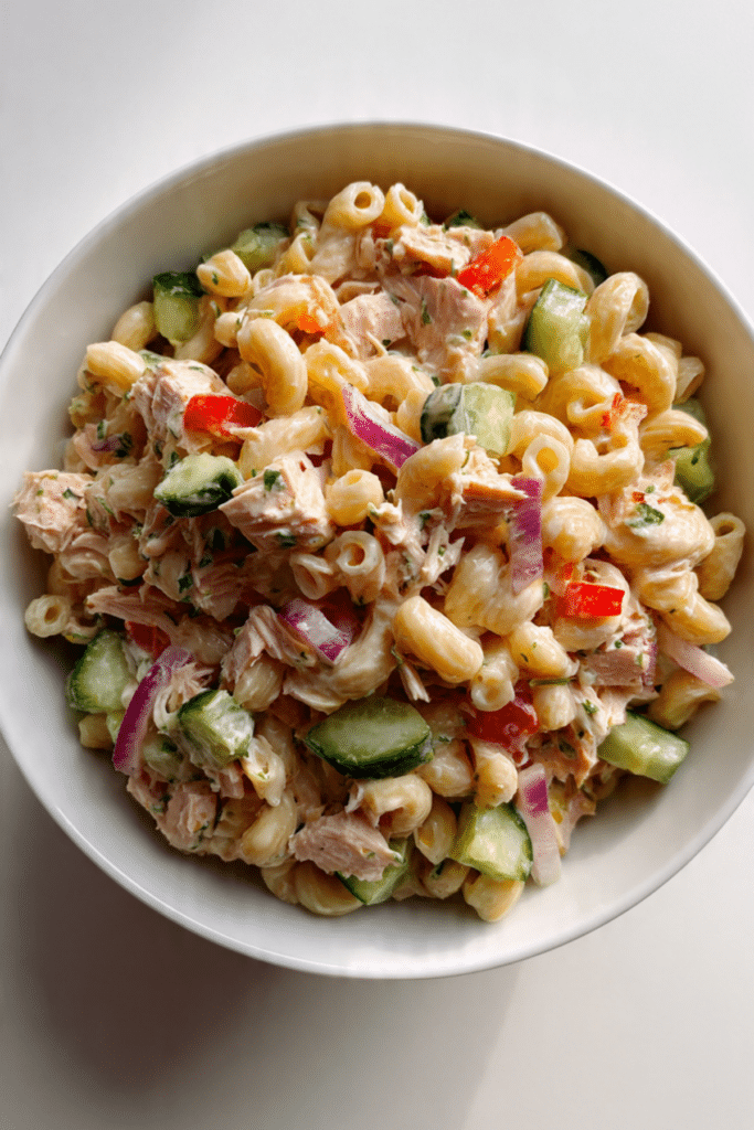 Creamy Tuna Pasta Salad