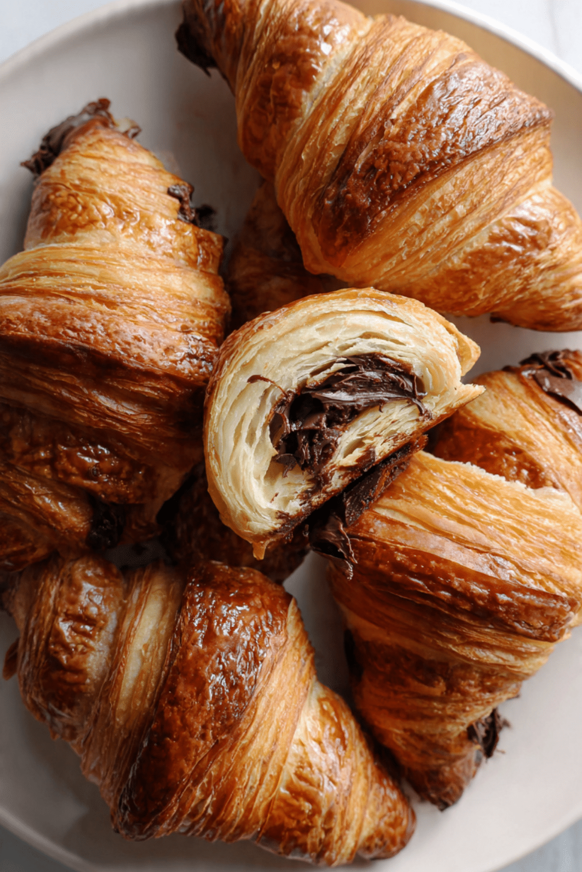 Homemade Chocolate Croissant