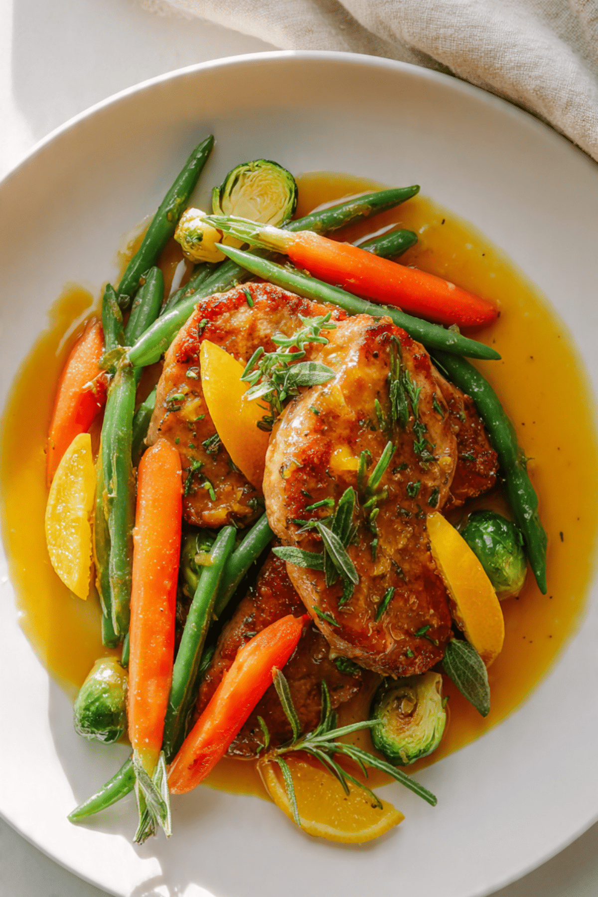 Instant Pot Turkey Steak a l’Orange with Spring Vegetables