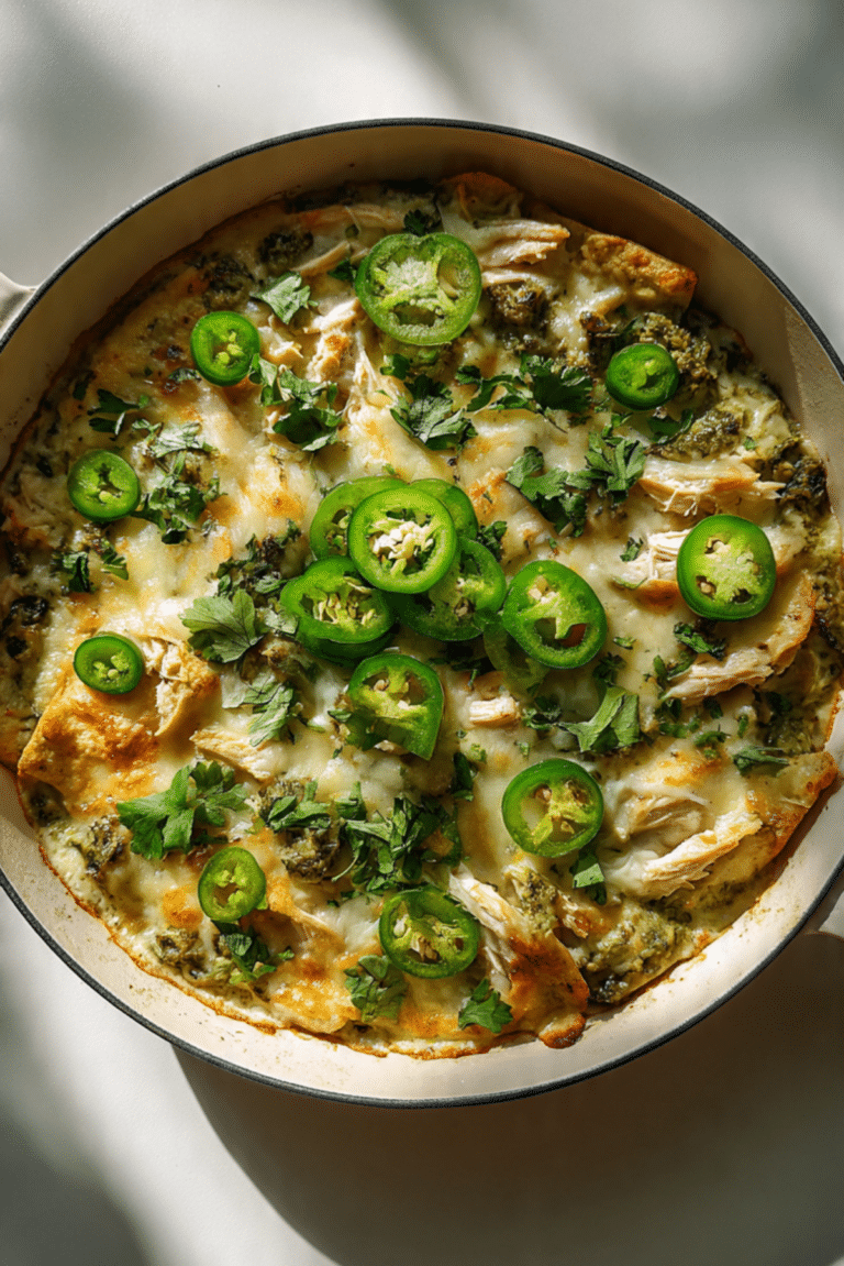 Chicken Enchilada Casserole Verde Recipe