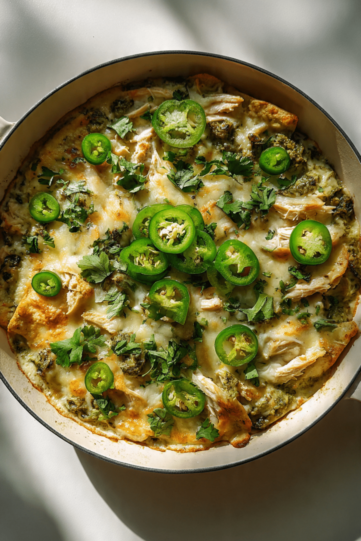 Chicken Enchilada Casserole Verde Recipe